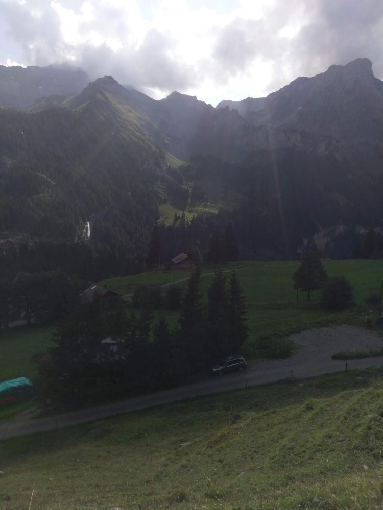 Mountains in backlit