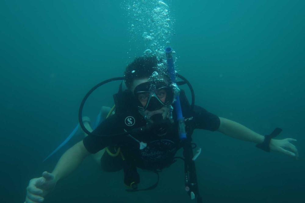 diving