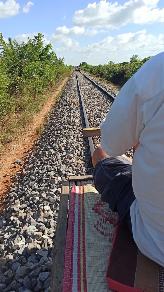 bamboo train