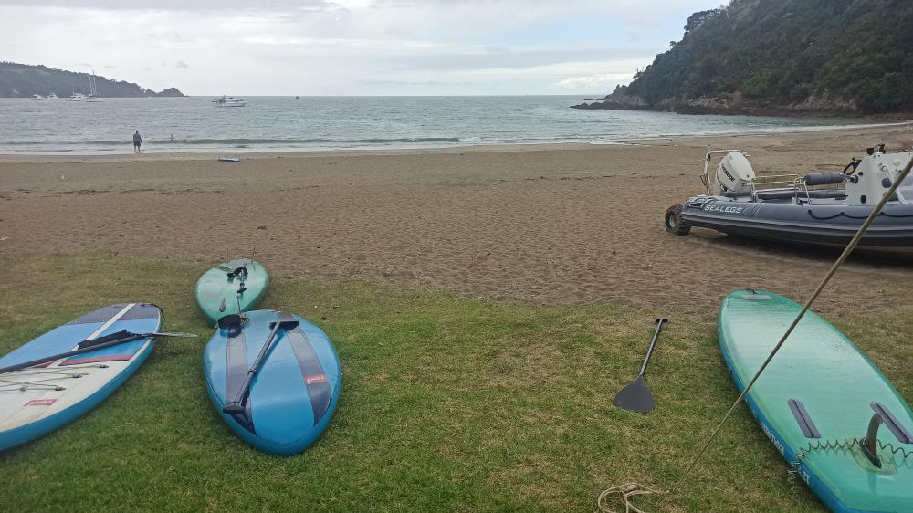 paddleboarding