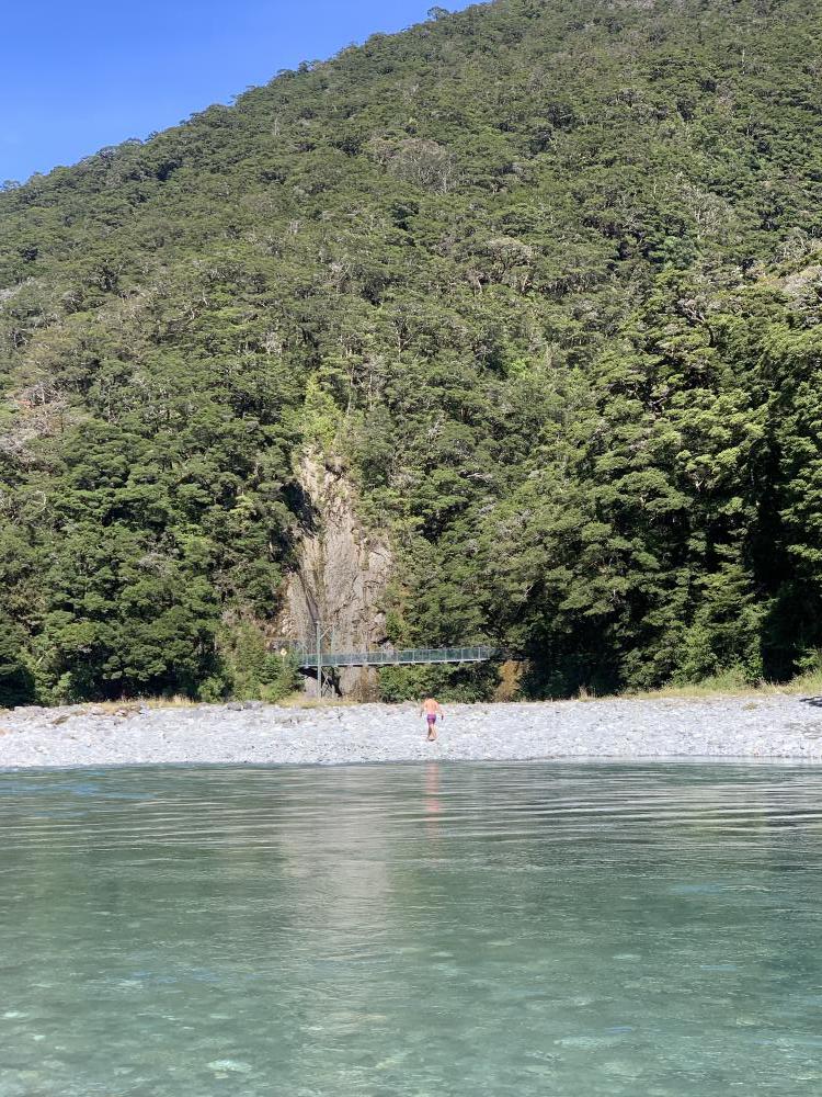 blue pools river crossing