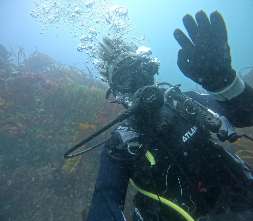 diving