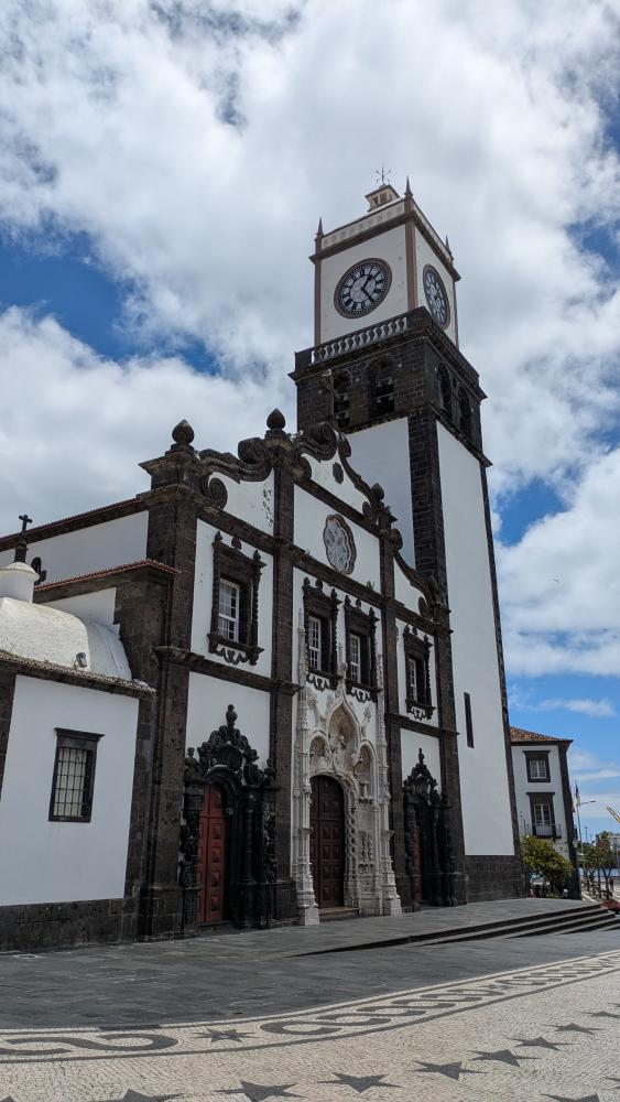 Church tower in Ponta Delgada