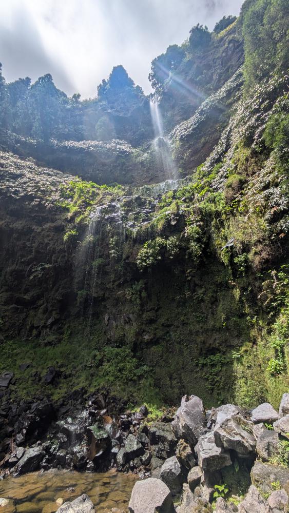 Waterfall in the park near Furnas