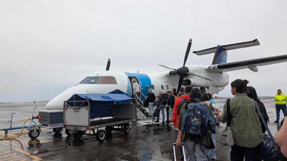 Boarding the flight to Pico