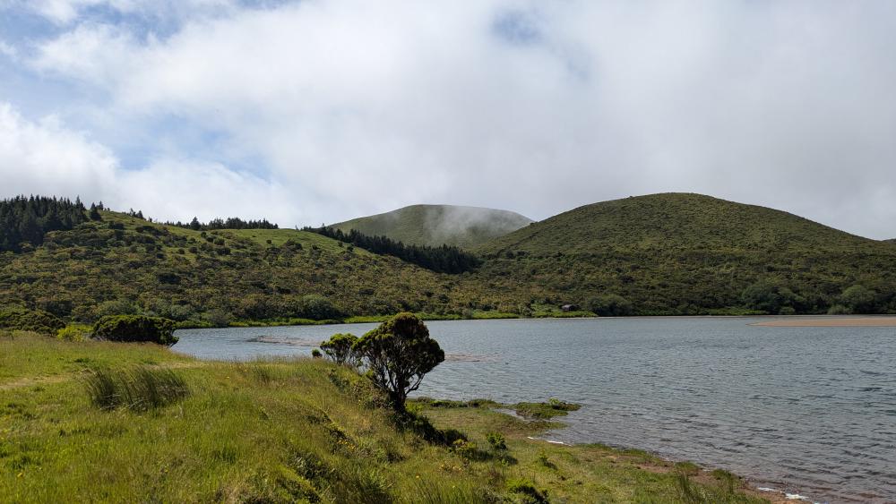One of the small crater lakes