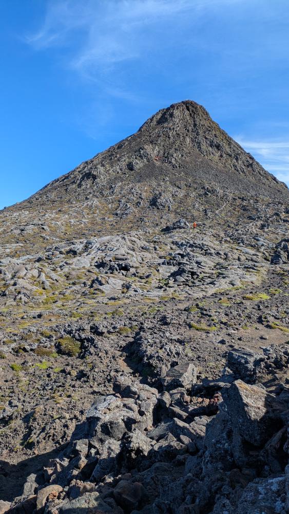 Mount Pico in the fog