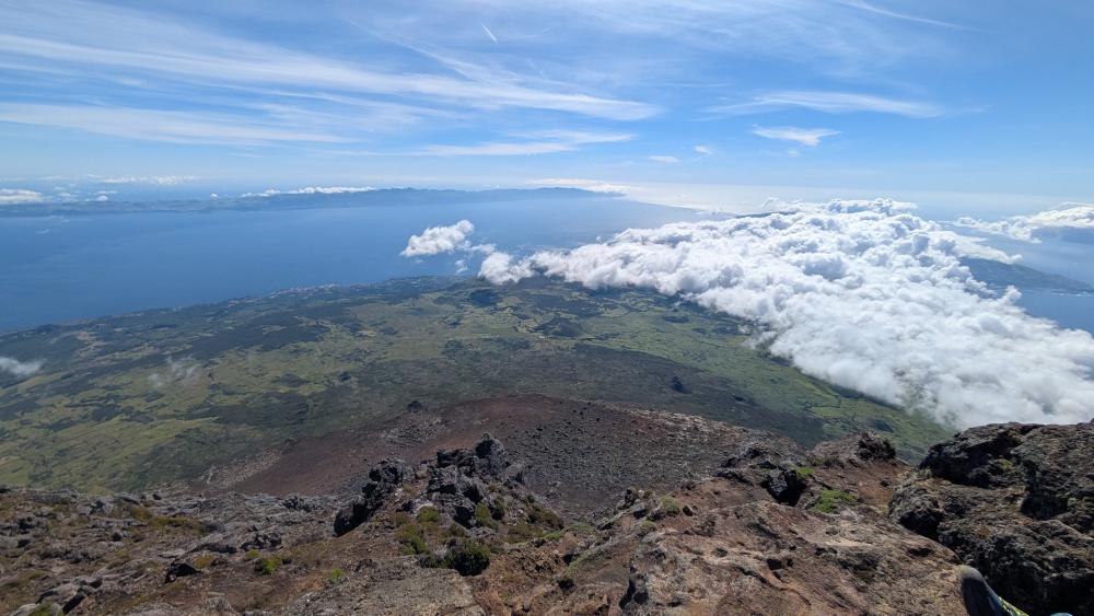 View from Mount Pico over the island